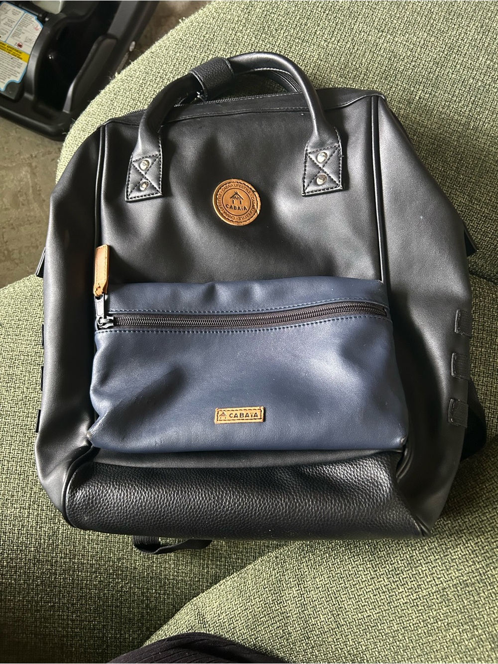 Cabaïa Faux Leather Backpack